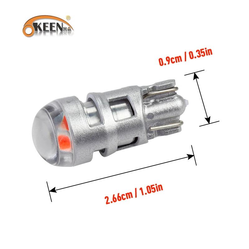 OKEEN 2 шт. T10 Led w5w Поворотная сигнальная лампа габаритный фонарь для чтения