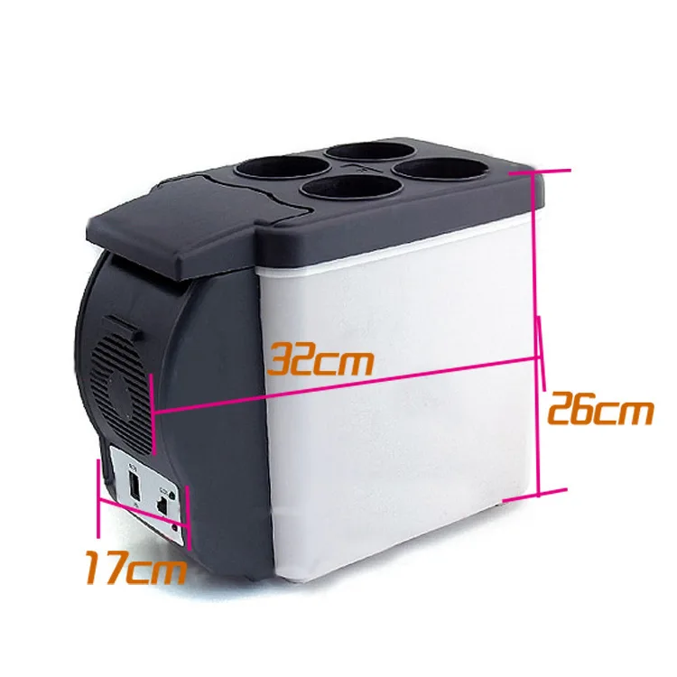 6L Car Home Dual-use Refrigerator Portable Small Cold Warm Type Outdoor Camping Freezer Mini Fridges Cooler Box | Бытовая техника