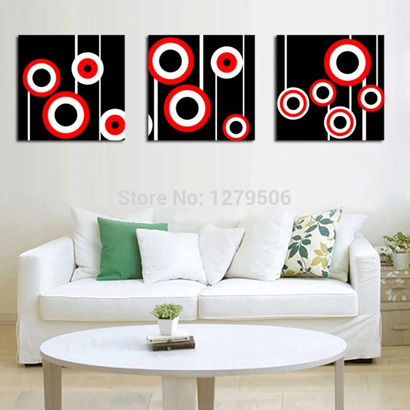 3 панели Бесплатная доставка лидер продаж Современная Настенная живопись