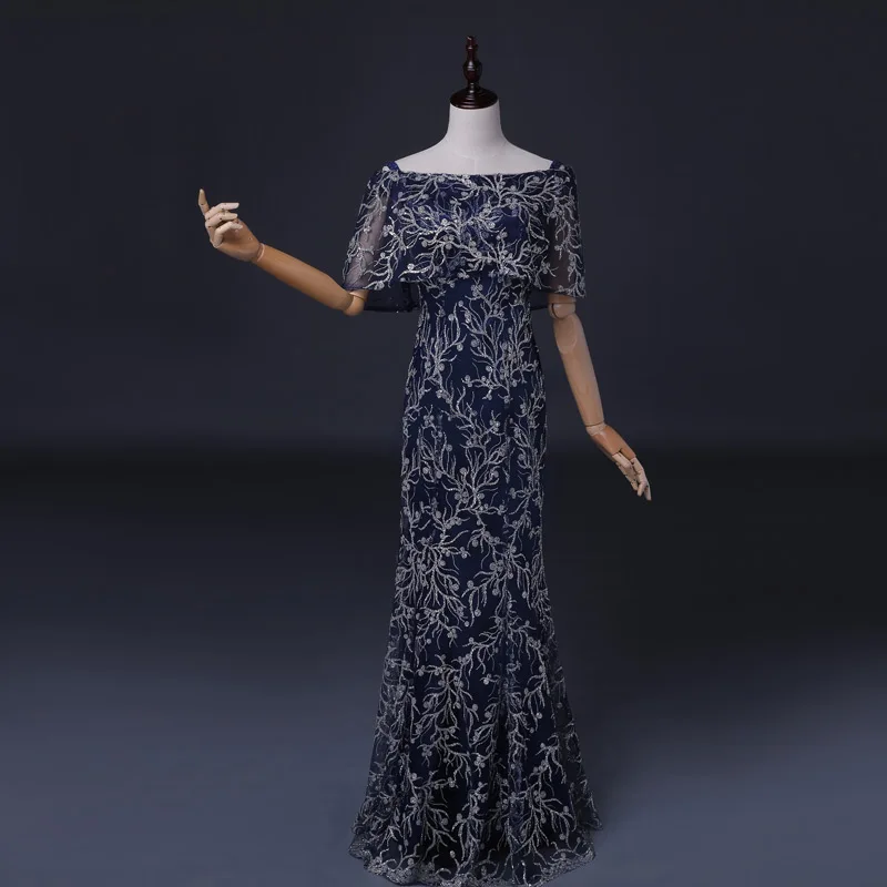 Женское вечернее платье с блестками FADISTEE блестящее длинное в пол вырезом