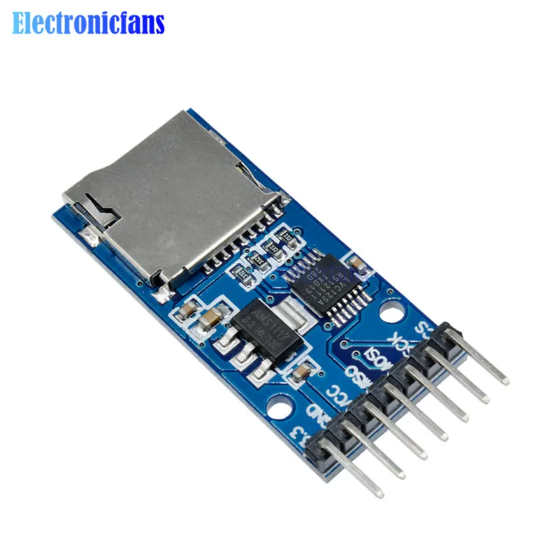 2 шт. плата памяти Micro SD TF карта Интерфейсный преобразователь уровня SPI для Arduino 3 В 5
