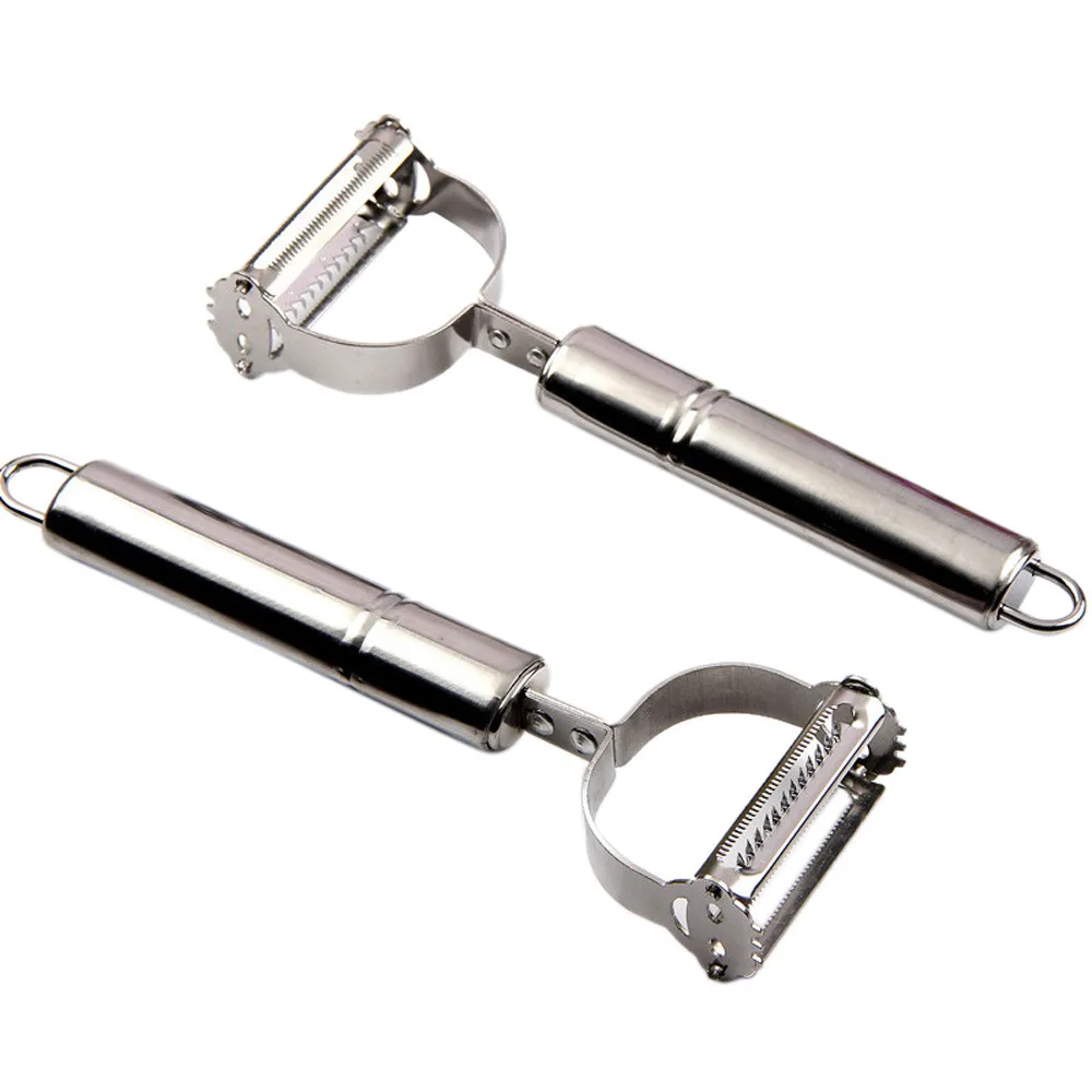 2 шт. Овощечистка из нержавеющей стали фруктовые ломтики Картофель Яблоко пилинг