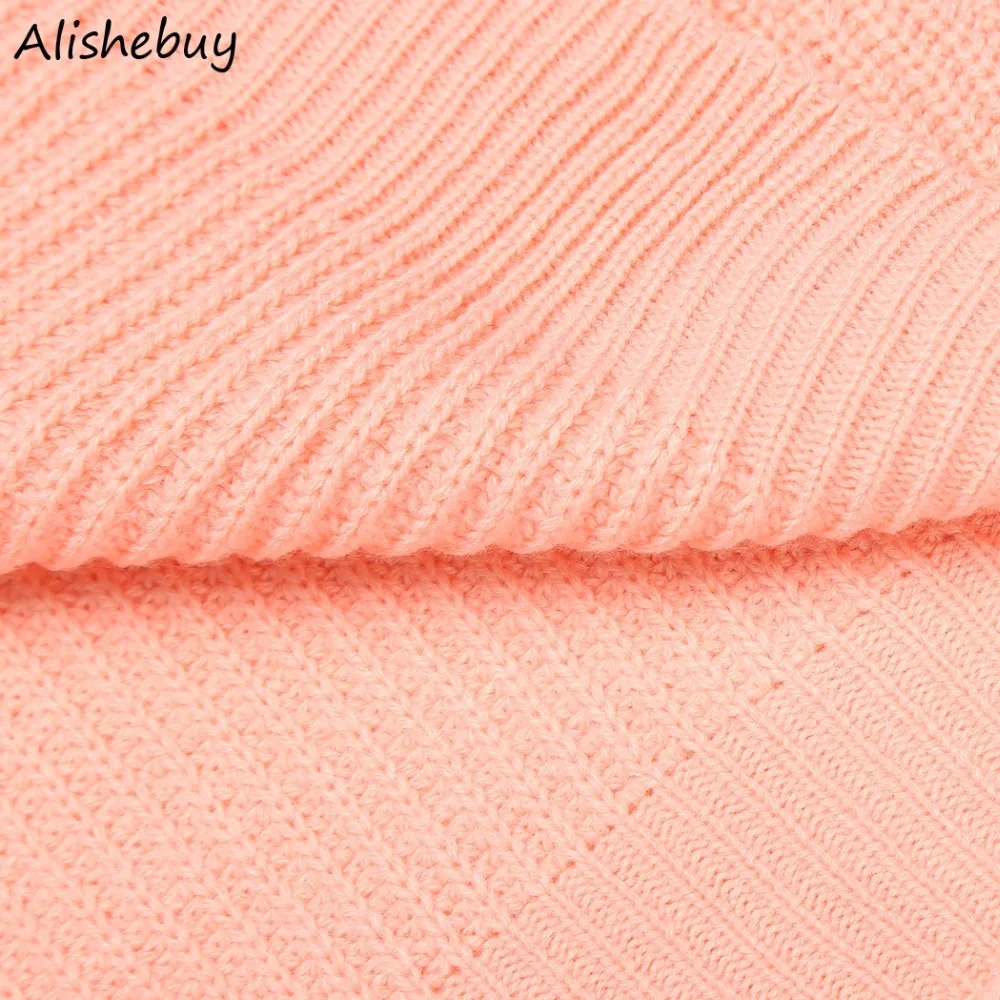 Для женщин Свитер с воротником длинным рукавом Повседневное декольте открытыми