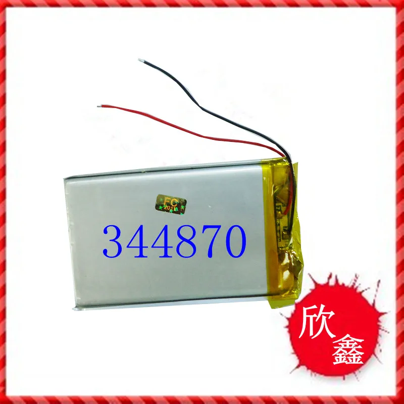 Полимерный аккумулятор 3 7 V 1300mAh 344870 MP4 точка считывания машина обучения высокой