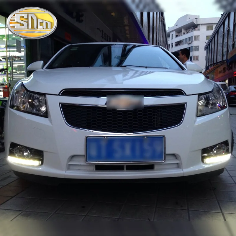 SNCN 2 шт. светодиодный дневные ходовые огни светильник для Chevrolet Cruze 2010 2011 2012 автомобильные аксессуары Водонепроницаемый 12 В DRL Противотуманные фары украшения