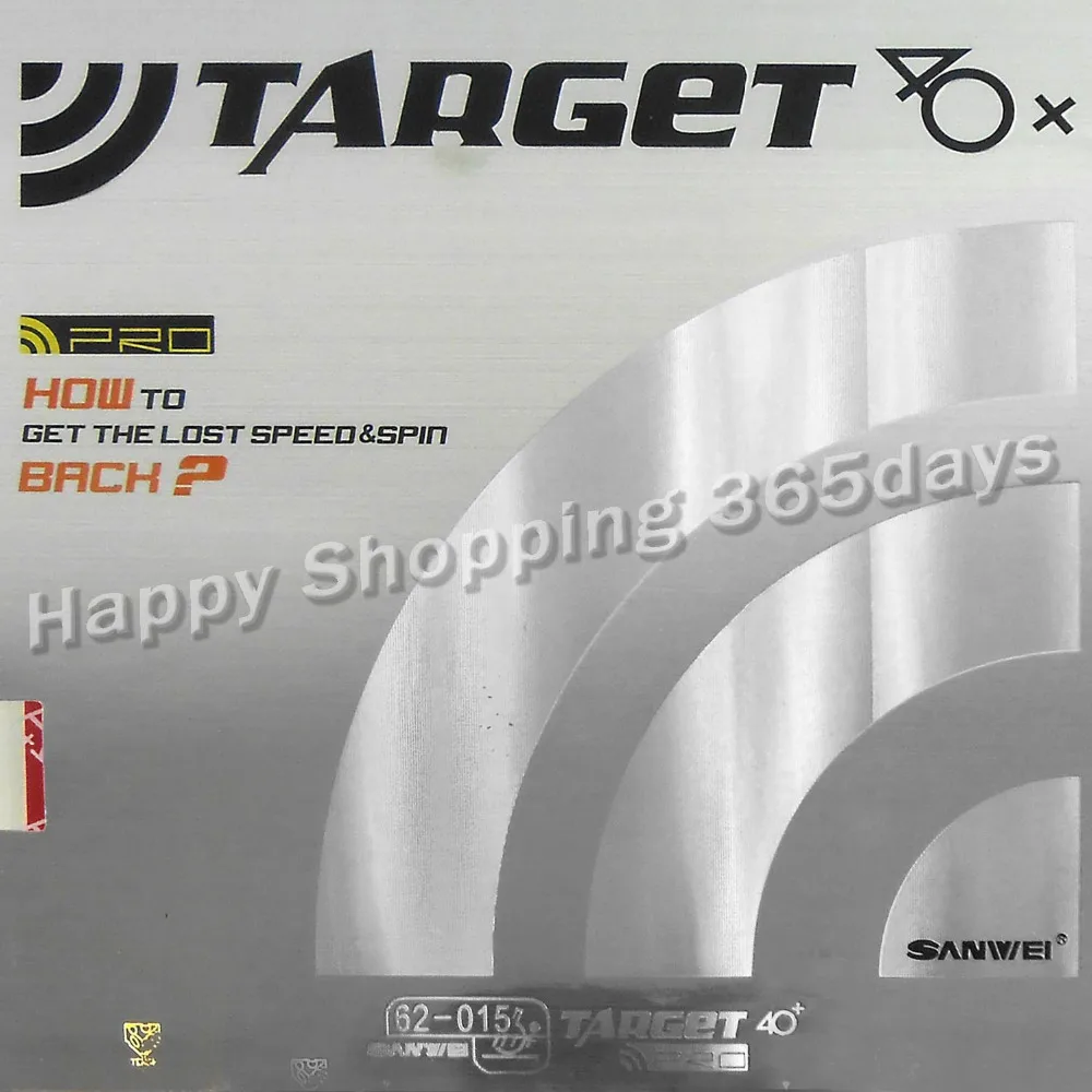 Sanwei Европейская версия TARGET 40+ Pro Pips-в настольном теннисе PingPong резиновая с черной губкой