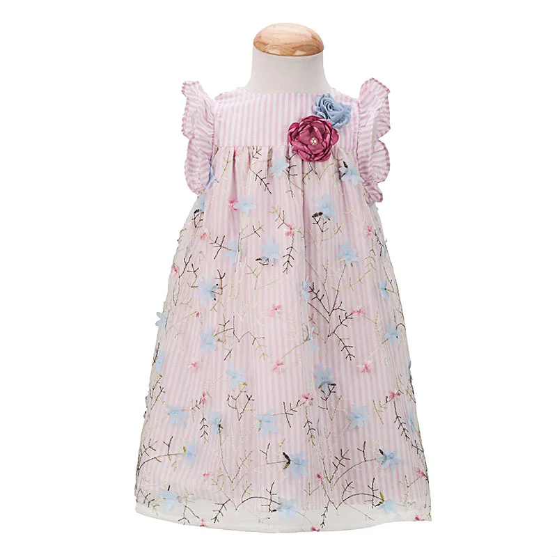 

Yatheen Baby Girls 3-24m Applique Cotton A-Line Dress Kids Party Dresses