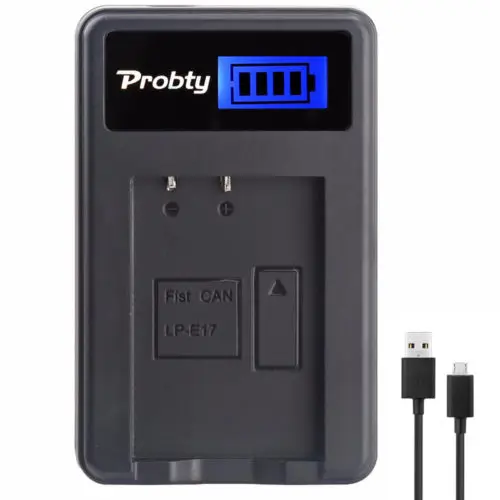 1 pcs charger Для canon LP E17 LP-E17 Батарея для цифровой однообъективной зеркальной камеры Canon EOS 77D, Rebel T6i, T7i, 750D, 760D, 800D, 200D, 8000D, M3, M5, M6, T6s, X8i, SL2 - Цвет: 1 pcs charger