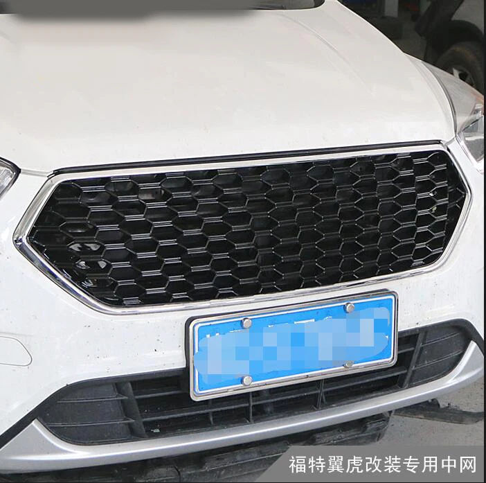 Для FORD KUGA ESCAPE 2013- гоночные решетки сотовая решетка Передняя гоночная решетка черный передний бампер Модифицированная