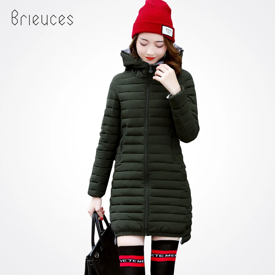 Brieuces 2017 новая весенняя куртка Женское зимнее пальто размера плюс 4XL женская