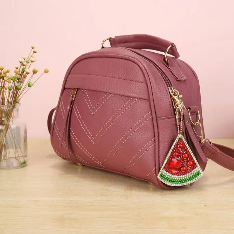5 шт. DIY брелок Алмазная картина фрукты стиль специальная форма полный с подвесом
