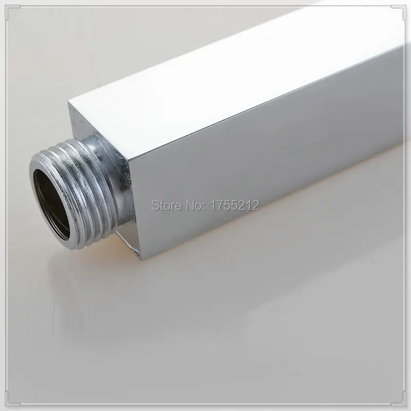 12&quot Square Chrome Polished Rainfall Shower Arm Ceiling Mounted bathroom light tap | Обустройство дома