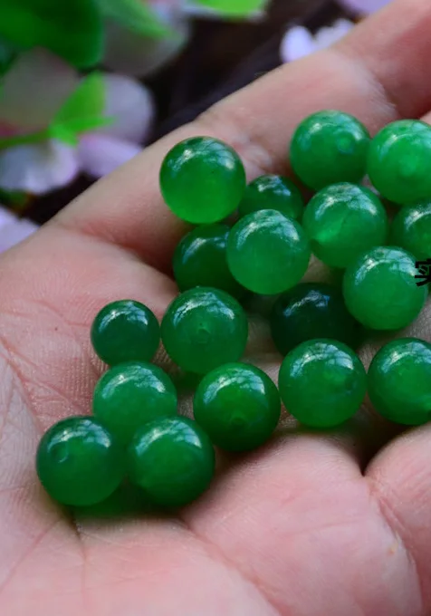 12 мм натуральный камень ювелирные изделия бусины зеленый шар колье серьги