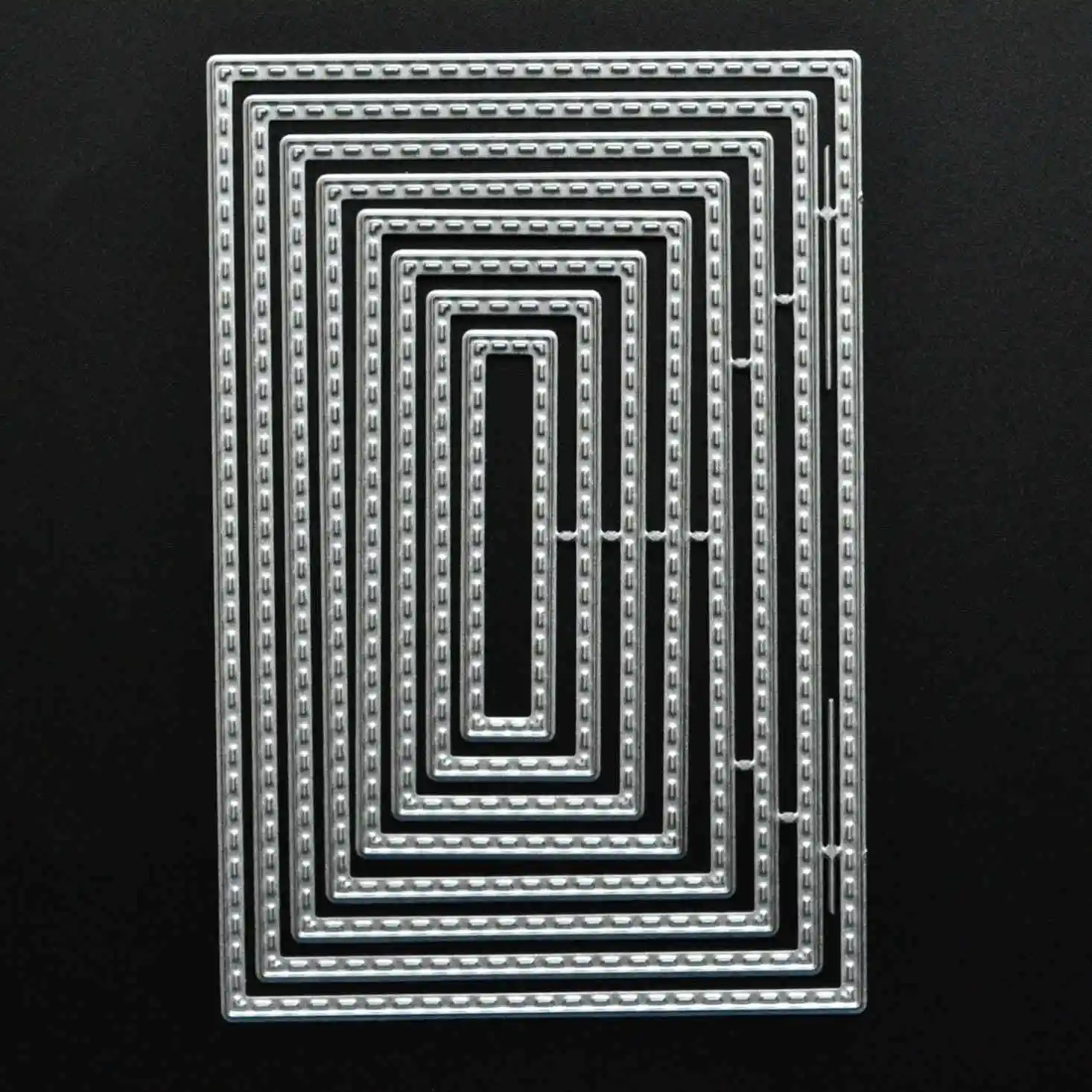 Rectangle Прошитые прямоугольники штампы металлические трафареты сделай сам для скрапбукинга альбом декоративное тиснение карты маркировки ремесла высечки - Цвет: Rectangle