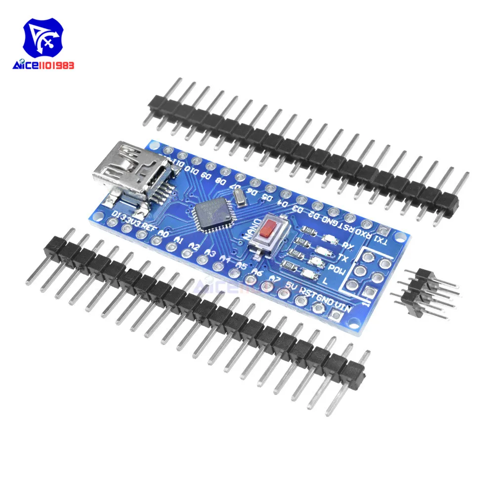 Драйвер CH340G CH340 Nano V3.0 3 0 ATmega328 ATmega328P плата микроконтроллера 5 в 16 м МГц модуль с мини