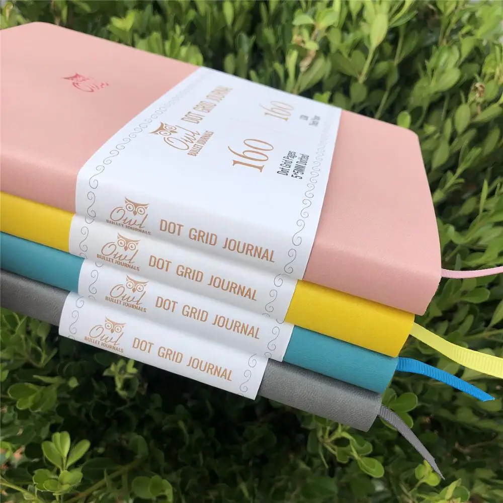Гладкий Мягкий блокнот 160GSM бумага 160 страниц точечный дневник и в сетку |