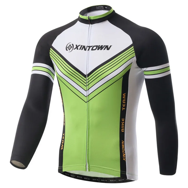 

Xintown 2018 Mens Long Slevce Cycling Jersey Autumn Cycling Clothing mtb Bike Jersey BIcycle Sportswear ropa maillot ciclismo