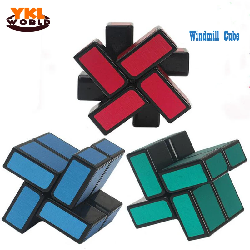 

YKLWorld 2x2x2 Windmill Magic Cube Irregular Profiled Puzzle Smooth Speed Twist Games Children Educational Toy for Kid Gift (C5