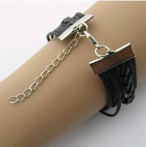 Женский многоуровневый плетеный браслет B5B080 с подвеской дерево подарок на