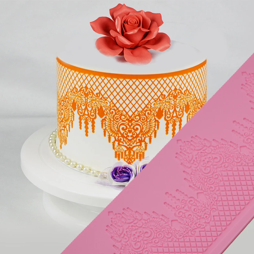 2018 Новое поступление силиконовые украшения торта кружева мат инструменты для