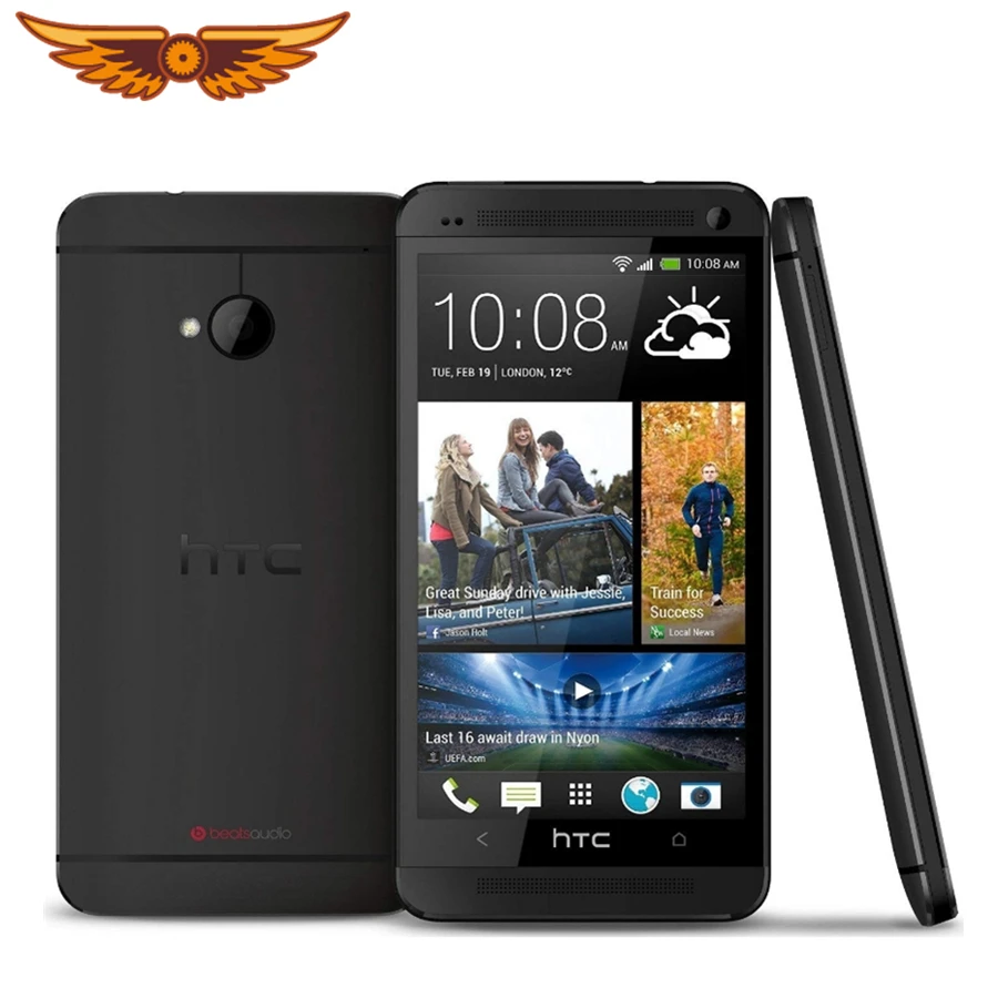 Оригинальный разблокированный htc One M7 четырехъядерный 4 7 дюймов 4MP 32 ГБ rom 2 Гб ram 1080i