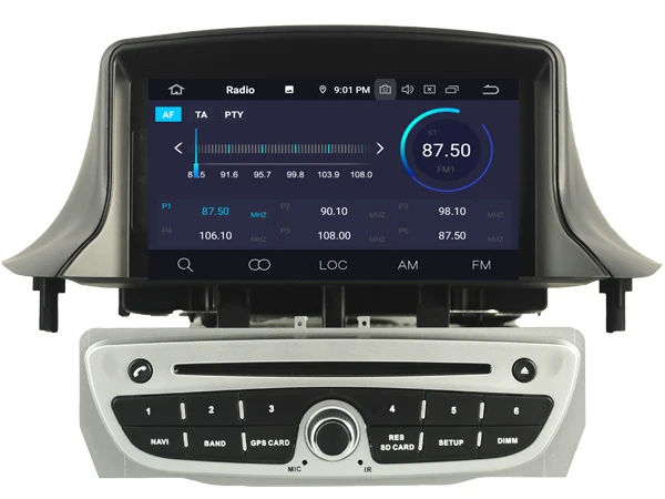 Четырехъядерный Android 9 0 автомобильный dvd плеер для RENAULT Fluence аудио мультимедиа gps