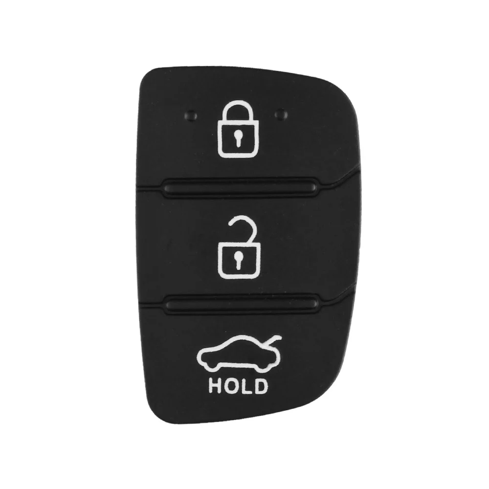 3 Buttons pad Dandkey Замена 3/4 кнопки дистанционного ключа брелок автомобильный чехол для ключей Стайлинг для hyundai IX35 i20 лезвие оболочки ключа силиконовый коврик - Цвет: 3 Buttons pad