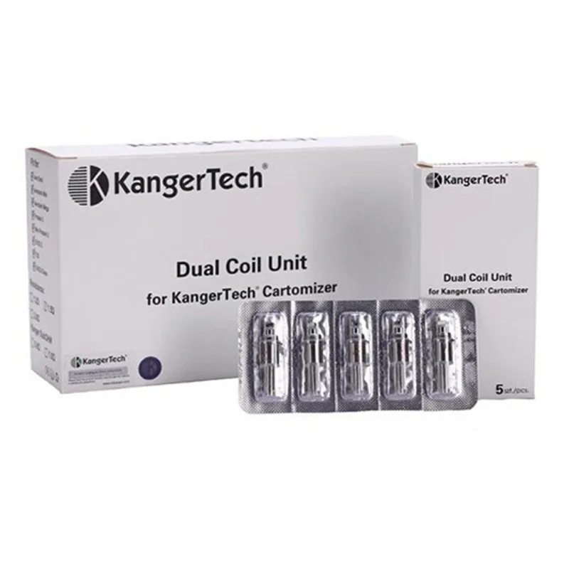 50 шт. 1 5 Ом 1.8ohm оригинал Kanger Модернизированный сменная деталь двойная катушка