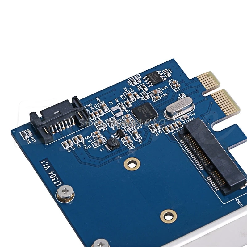 PCI-E PCIe к mSATA SSD и SATA 3 0 комбинированный расширитель адаптер-карта 6 Гбит/с оптовая
