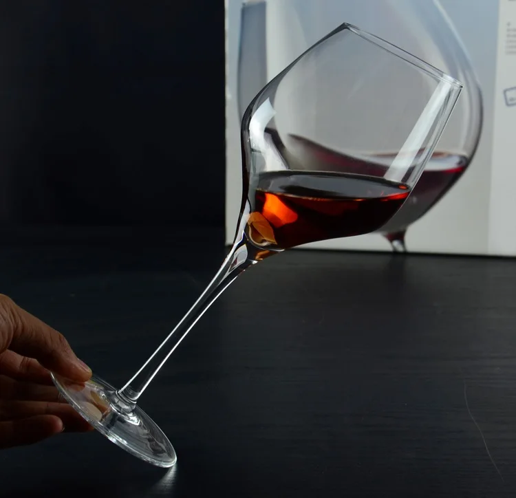 Бокал для вина домино черные бокалы оригинальные без свинца со скошенными