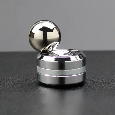 Silver Магнит на палец Гироскопическая декомпрессия артефакт йо-йо пальцевая игрушка декомпрессия для взрослых креативный класс скучные дети - Цвет: Silver