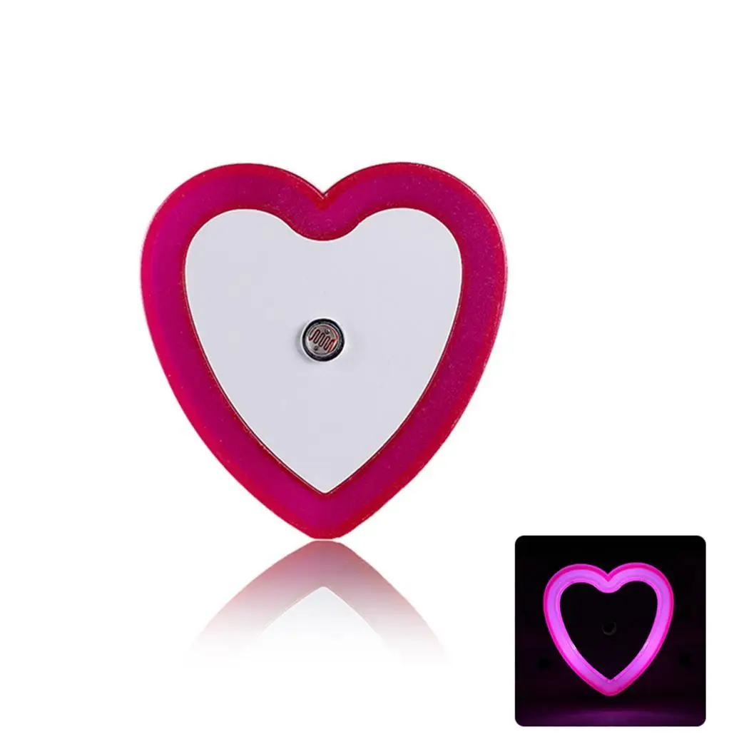 Мини Милая форма сердца светодиодный ночник прикроватная лампа настольная