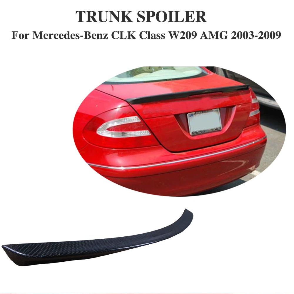 Спойлер для крыла багажника из углеродного волокна Mercedes Benz CLK Class W209 AMG 2003 2009|trunk