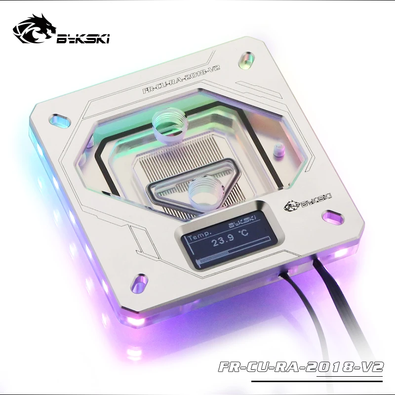 Bykski CPU водный блок 2011 115X платформа I7 температурный цифровой дисплей Мониторинг