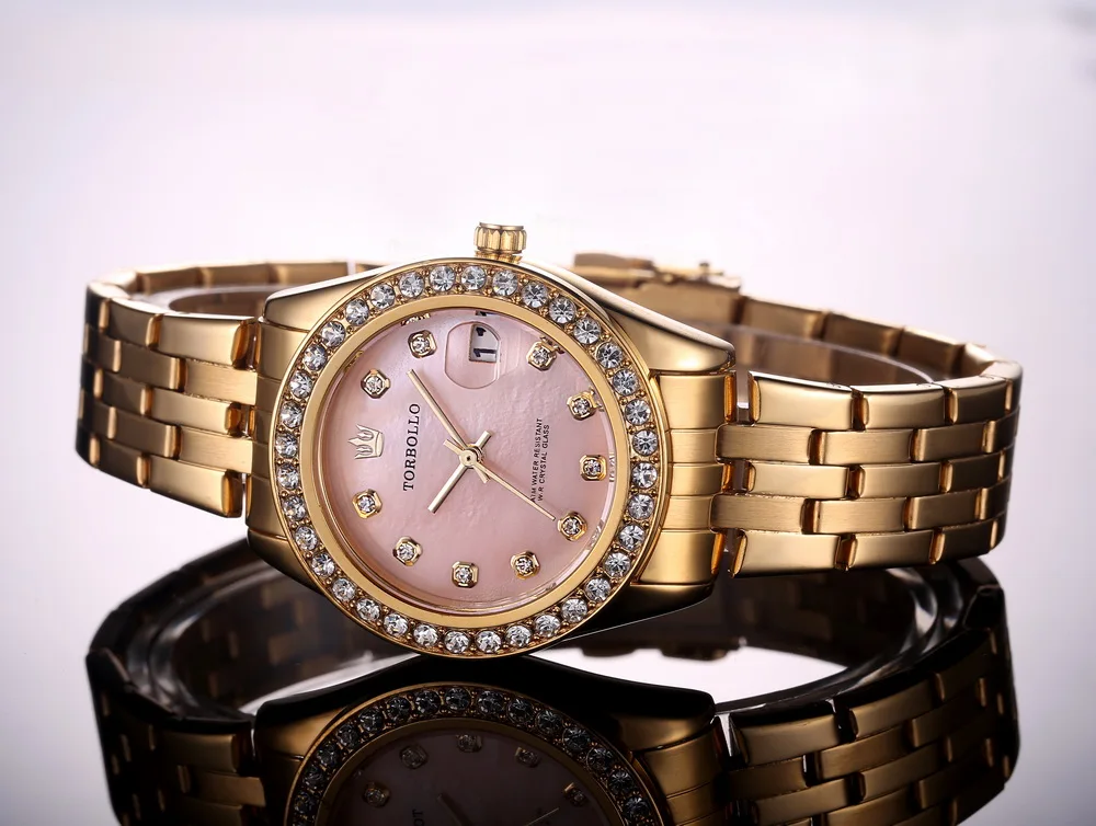 Часы torbolo женские модные водонепроницаемые с оригинальной коробкой|clock fashion|clock
