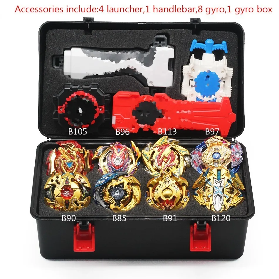 gold 5-1 Волчок Beyblade Burst B-129 B127 с пусковым устройством Bayblade Bey Blade металл пластик Fusion 4d Подарочные игрушки для детей - Цвет: gold 5-1