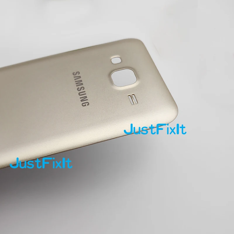 Для SAMSUNG Galaxy J5 2015 J500 J500F J500H J500FN Задняя крышка батареи Дверь стеклянная Корпус