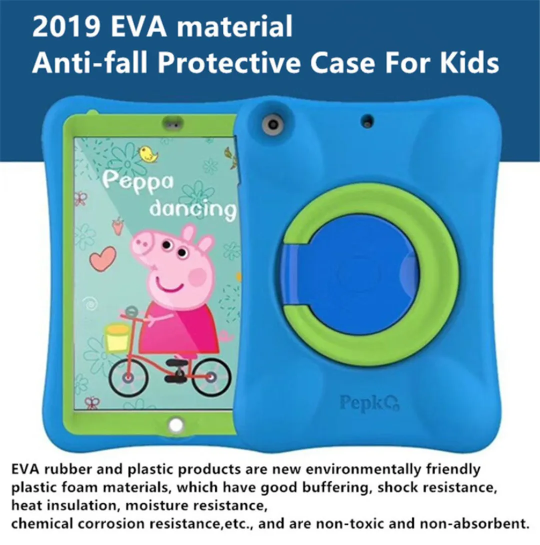 Pepkoo для iPad mini 3 2 1 чехол EVA толстый мягкий funda детский противоударный чехол для планшета 360 Вращающаяся подставка для iPad mini 1 2 3 Чехол