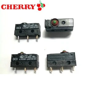 Оригинальный микропереключатель CHERRY DC3 короткий/длинный/шкив/изогнутая ручка 10 А