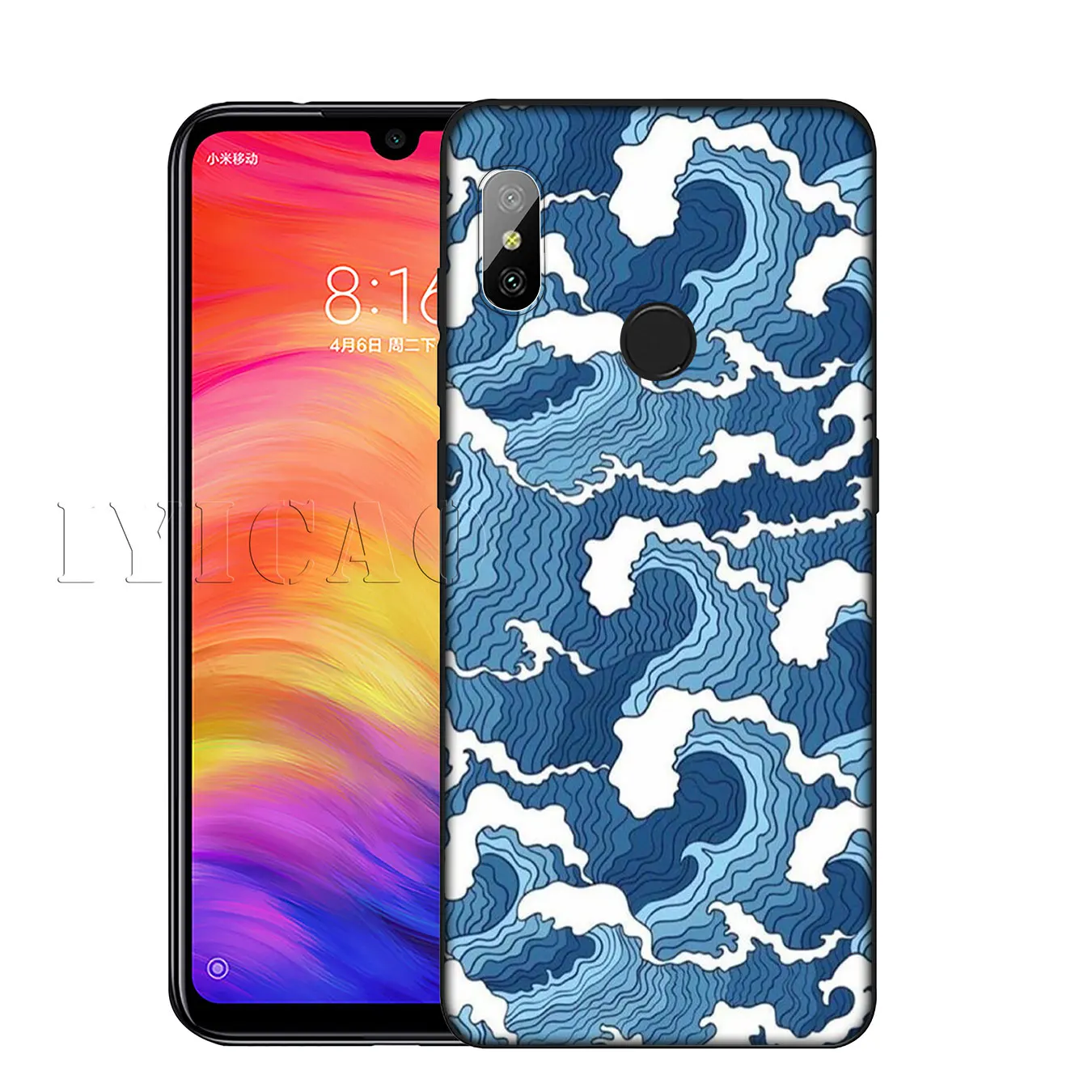 IYICAO The Great Wave Off Kanagawa Мягкий силиконовый чехол для телефона Xiaomi Mi 9 SE 9T CC9 CC9E 8 A3 Pro A1 A2