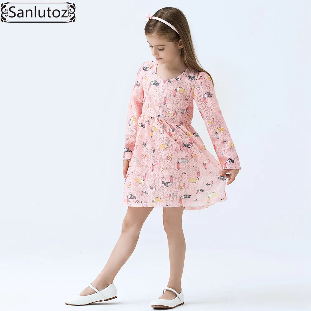 

Girls Dress Brand Kids Clothes Children Girls Clothing Spring Lace Dress for Princess Holiday Party Wedding Baby Toddler