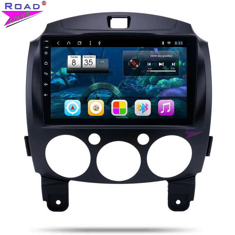 Автомобильный радиоприемник Android 8 1 DVD-плеер для Mazda 2 2010 2011 2012 стерео GPS-навигация