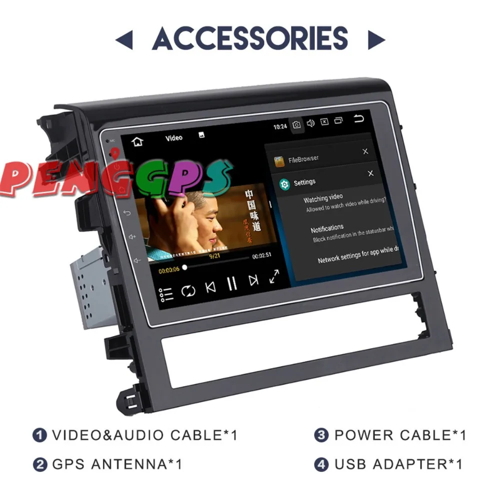 Gps Navi Авто Радио стерео головное устройство для Toyota Land Cruiser 200 2016 2017 2018 Android 8 0 7 1 без