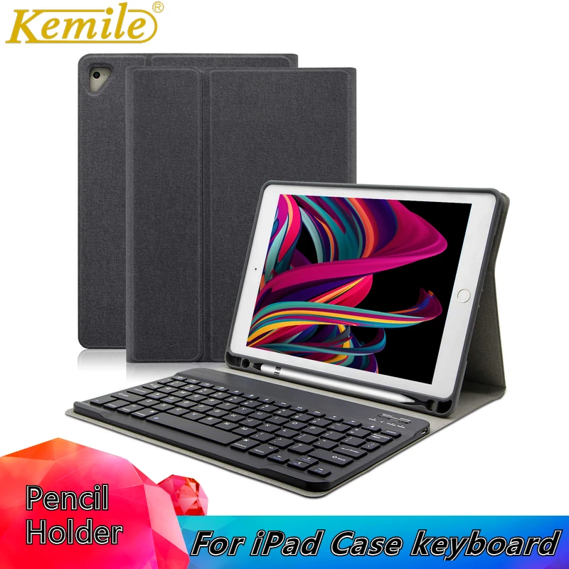 Для iPad 6th 9 7 2017/2018 чехол с клавиатурой W Карандаш Держатель смарт подставка для Air 3