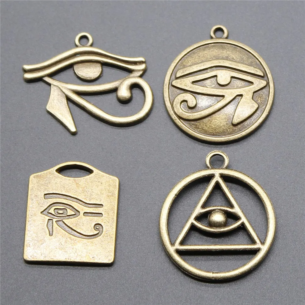 

6pcs Antique Bronze Color The Eye Of Horus Charms Pendants Jewelry Accessories Eye Of Horus Charms Jewelry Accessories