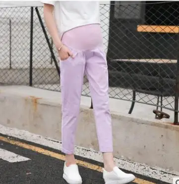 Джинсы с дырками для беременных большие размеры хлопковые джинсы осень 2017 | Мать