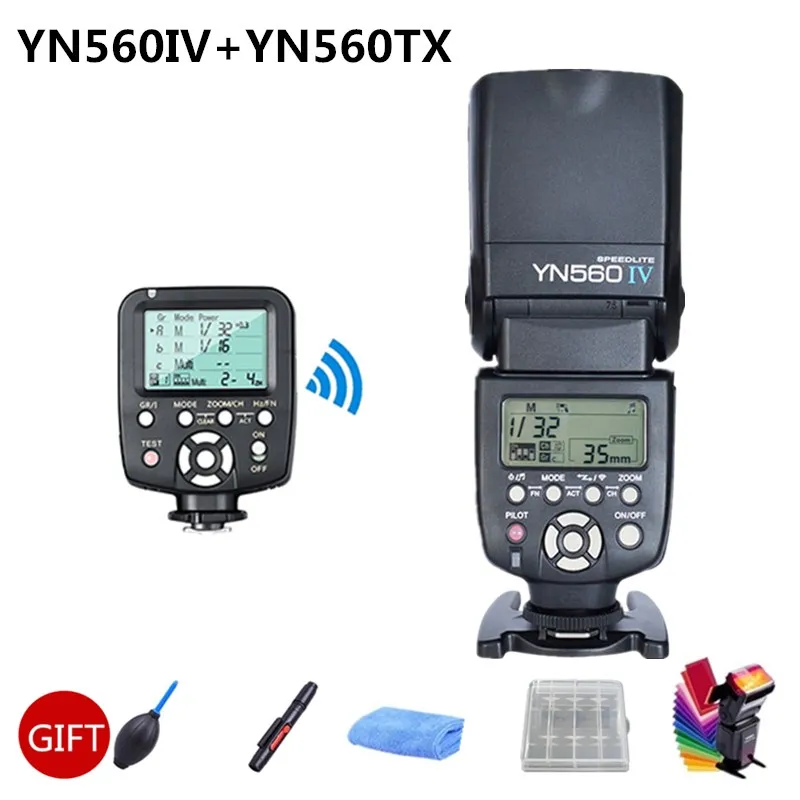 Беспроводная вспышка Yongnuo YN560IV YN560 IV 2 4G с триггером YN560TX для камеры Canon Nikon Olympus шт. |