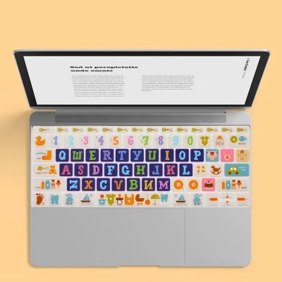 003 Супер Kawaii крышка клавиатуры для Apple MacBook Pro 13 без сенсорной панели A1708 12 дюймов мягкая клавиатура наклейки Защита от пыли и воды - Цвет: 003