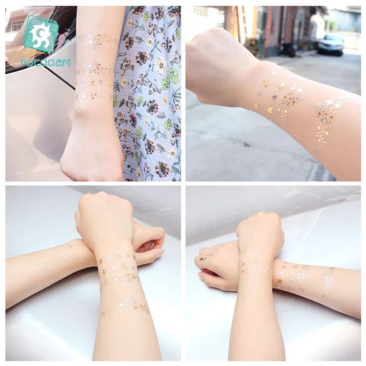 Rocooart маска для лица, для удаления татуировки веснушки Make Up штаны с фальш-вставкой, глаз флэш-Taty боди-арт Водонепроницаемый Временная тату-наклейка для вечерние татуировки