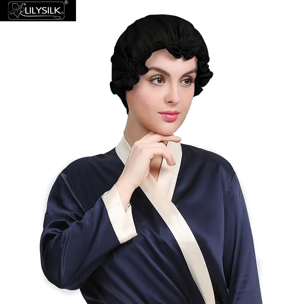 Lilysilk шапка женская 100% натуральный шелк Шикарный китайский спящая красавица Cap 2016